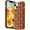 Brown, variant on for iPhone 13 Case iPhone 14 Case Cute 3D Weave Grid Design for Women Girls Soft TPU Silicone Phone Case Raised Bumper Corners Full Protective Case Cover for iPhone 13/14 6.1 inch (Brown)