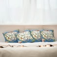 thumbnail image 3 of Ambesonne Live Laugh Love Throw Pillow Cover 4 Pack, Floral Doodles, 18", Multicolor, 3 of 6