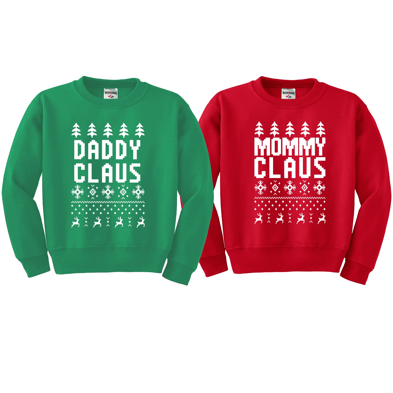 Christmas Shark doo doo doo Ugly Holiday Long Sleeve Shirt Set for Mom Dad Kids