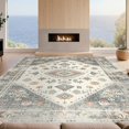 thumbnail image 2 of Design&I 2'x3' Ultra Soft Door Mat, Beige Grey Vintage Southwestern Motifs Taupe Textured That Over None Fluffy Washable Easy Care Indoor rug for Bedside Entryway, 2 of 7