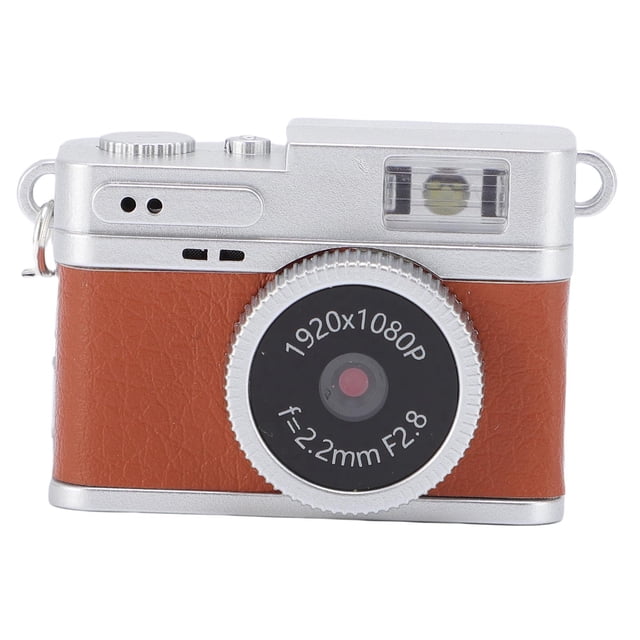 Mini Cámara de Llavero 1080p Fhd Con Tarjeta de 32 GB, Cámae Digital Retro Contalla de Color de 0.96 Pulgadas, 6 Filtros, Flash LED, Grabador de Portátil Vintage Vintage