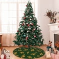thumbnail image 7 of KLL 30" Christmas Tree Skirt Hohey Bee Xmas Tree Skirts Mat for New Year Xmas Holiday Party Indoor Outdoor Home Decoration, 7 of 7