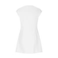 thumbnail image 6 of Uaswgudfs ​Sleeveless Fitted Casual Dress with Front Pockets - Summer Dresses for Women 2025 in Lightweight Synthetic Blend White S, 6 of 7