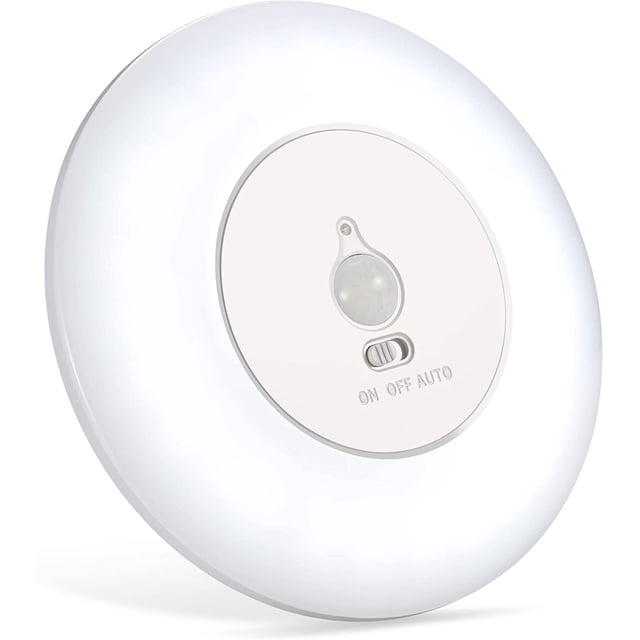 Lámpara de techo LED con detector de batería con lámpara de batería techo inalámbrico 6000k para armario armario sótano escaleras de seguridad esquí esquí Gafas de esquí