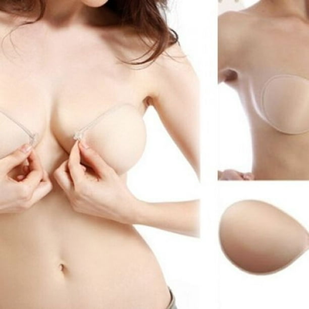 Nucomfort Adhesive Backless Bra, D Cup