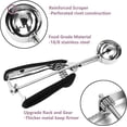thumbnail image 2 of Ice Cream Scoop, Stainless Steel Cookie Scoop, Cookie Scoops for Baking,  Cookie Dough Scoop, Ice Cream Scooper with Trigger Release, Cookie Scooper for Baking, Cupcake Scoop, 2 of 8
