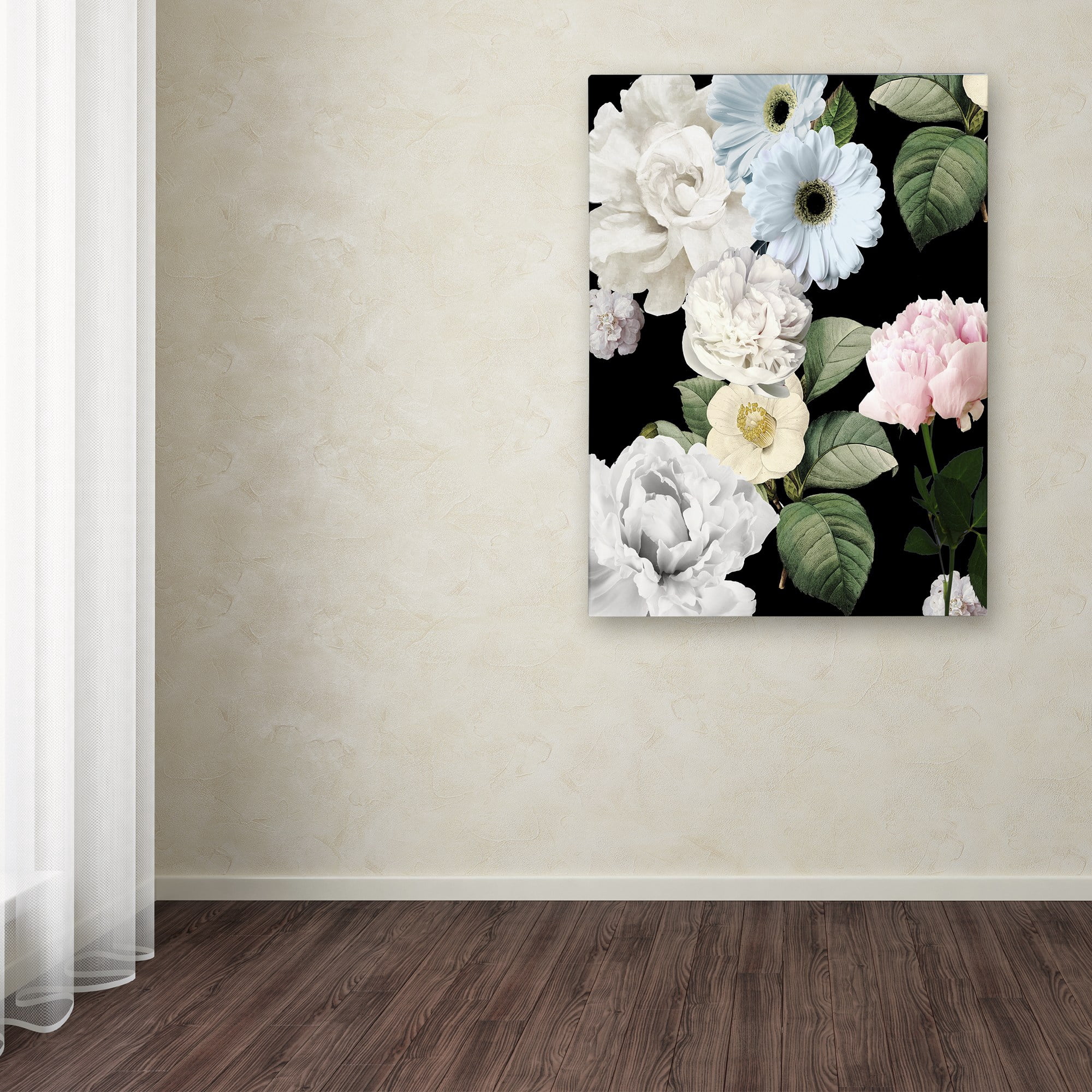 Trademark Fine Art "Wallflowers" Canvas Art by Color Bakery