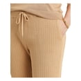 thumbnail image 3 of Ralph Lauren Stretch Pocketed Tie Cable Knit Joggers Pants In Classic Camel, 3 of 4