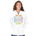 thumbnail image 3 of Vintage The Smurfs Cartoon Characters Zip Up Hoodie Men's Women's Brisco Brands S, 3 of 5