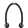 thumbnail image 1 of Triceps Rope Pull Down Training Triceps Nylon Triceps Rope Twisted Rope Pulley Fitness Cable Pull Handle Double Handle Non-Slip Cable Attachment for Gym Workout, 1 of 7