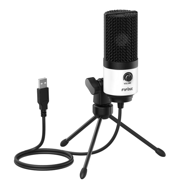 Micrófono USB para podcast FIFINE K669W para ordenador portátil