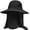 Black (Full Coverage), variant on EINSKEY Fishing Hat Sun Protection Hat with Neck Flap for Men,Full Coverage Dark Gray