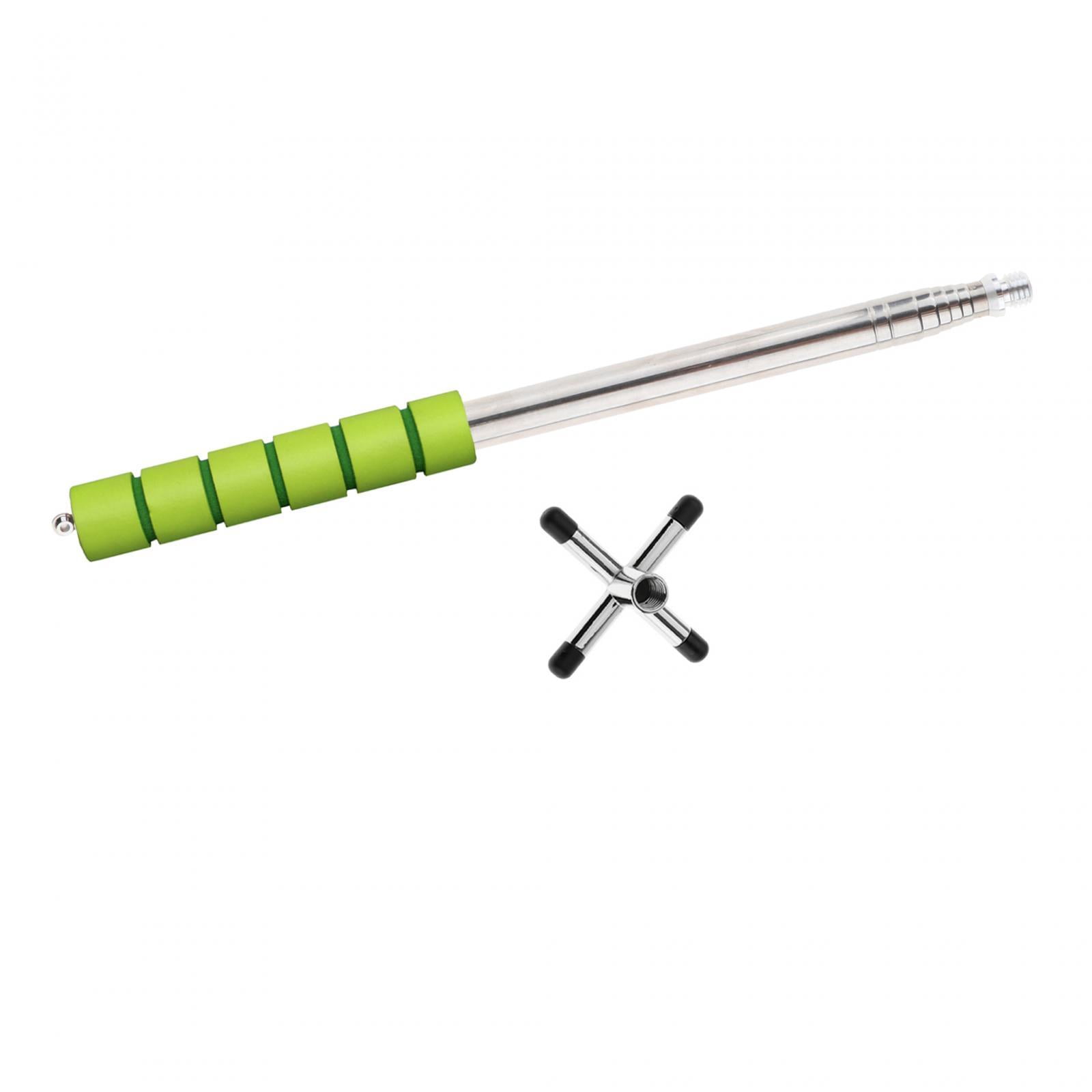 LOVIVER Billard Rétractable Cue Bâton Pont avec Tête de Pont pour Maison Jeu d'Intérieur Cross Head