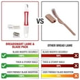 thumbnail image 2 of Bread Lame - Red Bread Scoring Tool - Set of 10 Stainless Steel Blades - Bakers Dough Scorer - Best Sourdough Bread Baking Supplies, 2 of 7