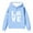 Light Blue, variant on IWRICH Horse Hoodie for Girls Horseshoe Love Graphic Pullover Gift for Riders Fans,Size 2-14 Years White 160