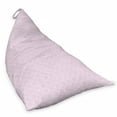thumbnail image 2 of Eastern Lounger Chair Bag, Simplistic Thin Line Oriental Motif Repetition on Pastel Backdrop, High Capacity Storage with Handle Container, Lounger Size, Pale Pink White, by Ambesonne, 2 of 5