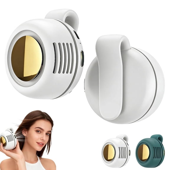 c Mini Portable Clip On Fan, Rechargeable Bladeless Personal Fan with 360 Adjustable Airflow, 3-Speed Quiet Clip Fan for Shirt, Waist, Neck, Travel, Office and Outdoor Use