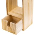 thumbnail image 4 of Wood Toilet Paper Holder, Free Standing Bathroom Toilet Tissue Paper Roll Shelf Rack and Dispenser with Storage Drawer, 4 of 5