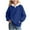 Blue, variant on Girls' Fall Clothing Soft Hoodies with Pocket Long Sleeve Baggy Sweatshirt Winter Fleece Lined Pullover Tops (11 Years, Red|Solid)