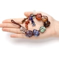 thumbnail image 2 of 7 Chakra Gemstone Reiki Healing Crystal Pendant Home Interior Decoration For Good Luck, Protection - Tumbled Palm Stone, 2 of 5