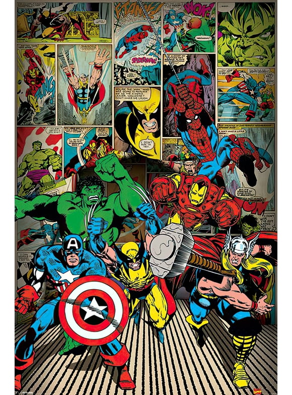 Ink Stain Cartoon Porn Comics - Marvel Posters in Posters - Walmart.com