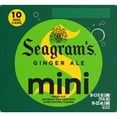 Seagrams Ginger Ale Soda Soft Drinks, 7.5 fl oz, 10 Pack