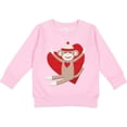 thumbnail image 2 of Inktastic Hug Sock Monkey Toddler Sweatshirt, 2 of 4