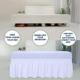 thumbnail image 5 of Bed Skirt Wrap Around 12" Drop, Fully Elastic Dust Ruffle, Extra Soft and Luxury, Fade Resistant, Machine Washable Luxurious Fabric, Twin XL Size - Black Solid., 5 of 5