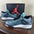thumbnail image 1 of Ni - ke Ni - ke Air Jordan 4 Retro 705331-330 Teal Sneakers Men's Size 10.5, 1 of 5
