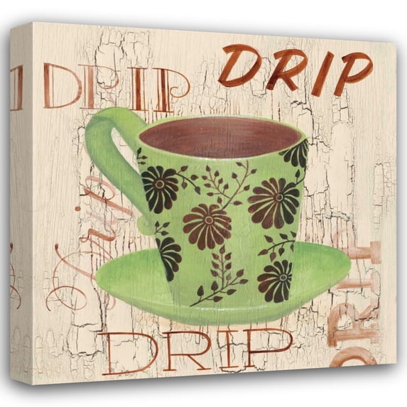Pamela Smith 28x28 Gallery Wrapped Canvas Wall Art Titled - Morning Coffee I