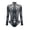 B, variant on Women Long Sleeve Graphic Printed Zipper Skin Tight Garment Party Romper Bodysuit Onesie