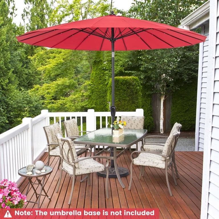 costco cantelever 10 to 13 patio umbrellas Sunvilla 13' Commercial Round Misting Cantilever Umbrella