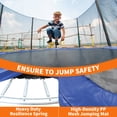 thumbnail image 4 of HooKung 8ft Trampoline with Enclosure Safety Net Jumping Fun Trampoline Heavy-duty Jump Pads, Spring-loaded for Kids and Adults, 4 of 7