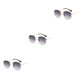 thumbnail image 5 of Gafas de sol cuadradas pequeñas Jumpingount polarizadas Dorado Gradual Gris, 5 of 6