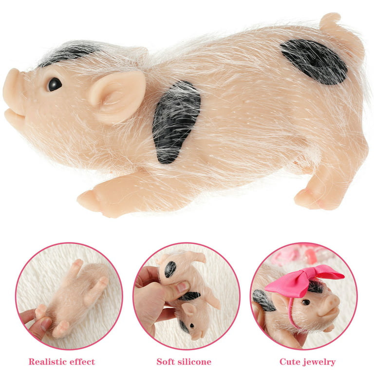 Preschool Toys 5 Inch Soft Silicone Pig Doll High-quality Silicone