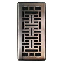 4X10 in Floor Register, Adjustable Heavy Duty Steel Floor Vents Decor Covers with Rust Resistant Coated Surface for Home Office Walls Floor , Copper