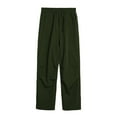 thumbnail image 3 of BXSRUTA Men's Casual Pants With Pockets Drawstring Waist Elastic Comfortable Fit for Hiking Workout Daily, 3 of 8