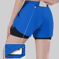 thumbnail image 5 of CAIVO Women Workout Two Layer Lined Athletic Shorts Breathable Loose Fit Training Bottoms For Running Basketball Gym And Casual Wear Comfort Summer Outdoor Work Solid Color Bottoms, 5 of 5