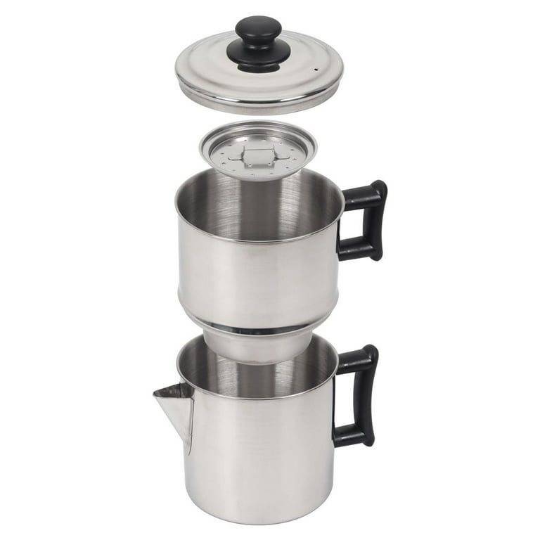 Coffee Maker, Resistance Drip Coffee Pot, Dishwasher Safe Non‑Toxic 304  Stainless Steel for Office Home(gold)