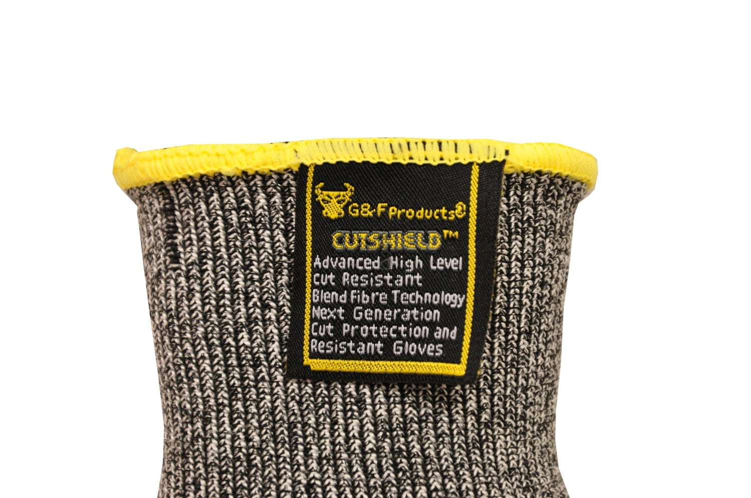 G & F Cutshield Slash-Resistant Gloves, CE Approved, Latex Rubber Coated, Gray, Size Extra Large
