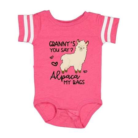

Inktastic Granny s You Say Alpaca My Bags Gift Baby Boy or Baby Girl Bodysuit