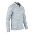 thumbnail image 3 of ZIMEGO Mens Long Sleeve Vintage Color Contrast Placket Pocket Polo Shirts, 3 of 4