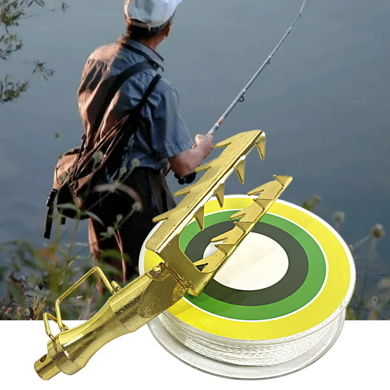 UDIYO 1 Set Fishing Lure Retriever High Stability Sawtooth Design Reusable  Wear-resistant Ultra-Light Rescue Bait Stainless-Steel Rescue Lure Seeker