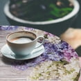 thumbnail image 2 of Ambesonne Rustic Fitted Round Tablecloth, Lilac Flowers Bouquet, 40"- 44" Diameter, Lilac Violet Dark Taupe, 2 of 4