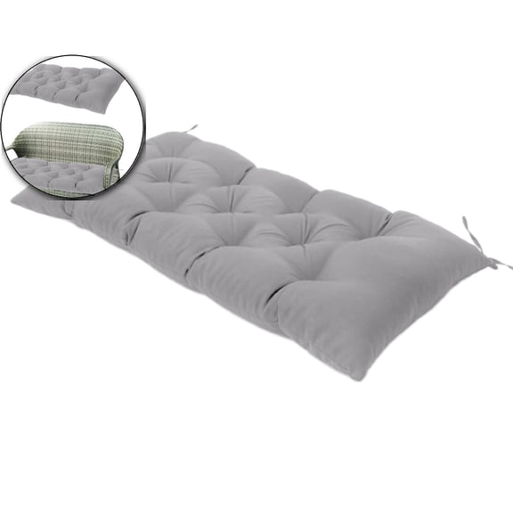VQPeo Waterproof Bench Cushions Outdoor Patio Swing Bench Cushion with Ties Non-Slip Pads for Outdoor Furniture