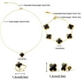 thumbnail image 2 of LUCKY CLOVER 18K Gold Plated Jewelry Set for Women With Gift Packaging Box, Gift for Women for Birthday, Vlentine's Day, Chiristmas, New Year, Anniversary, 2 of 7