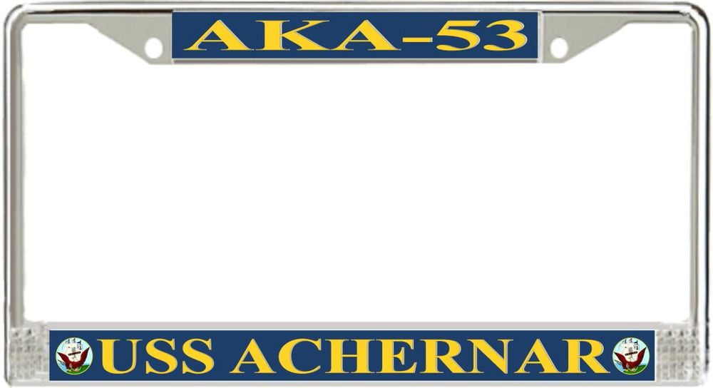 Achernar AKA53 License Plate Frame American Made Veteran Approved!