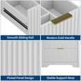 thumbnail image 7 of 30" Fluted Bathroom Vanity with Sink, Farmhouse Freestanding Bathroom Sink Cabinet with 2 Drawers & 1 Flip-Down Drawer, Easy Assembly & Cleaning, White, 7 of 7