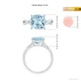thumbnail image 4 of Angara Natural 2.7 Ct. Aquamarine Solitaire Ring in 14K White Gold for Women (Ring Size: 12), 4 of 9