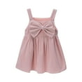 thumbnail image 3 of Milgrthf Robe Sans Manches pour Bébé Fille Nœud devant Robe à Rayures Robe Princesse Décontractée Été 2025 1-6 Ans Rose 3 Ans, 3 of 7